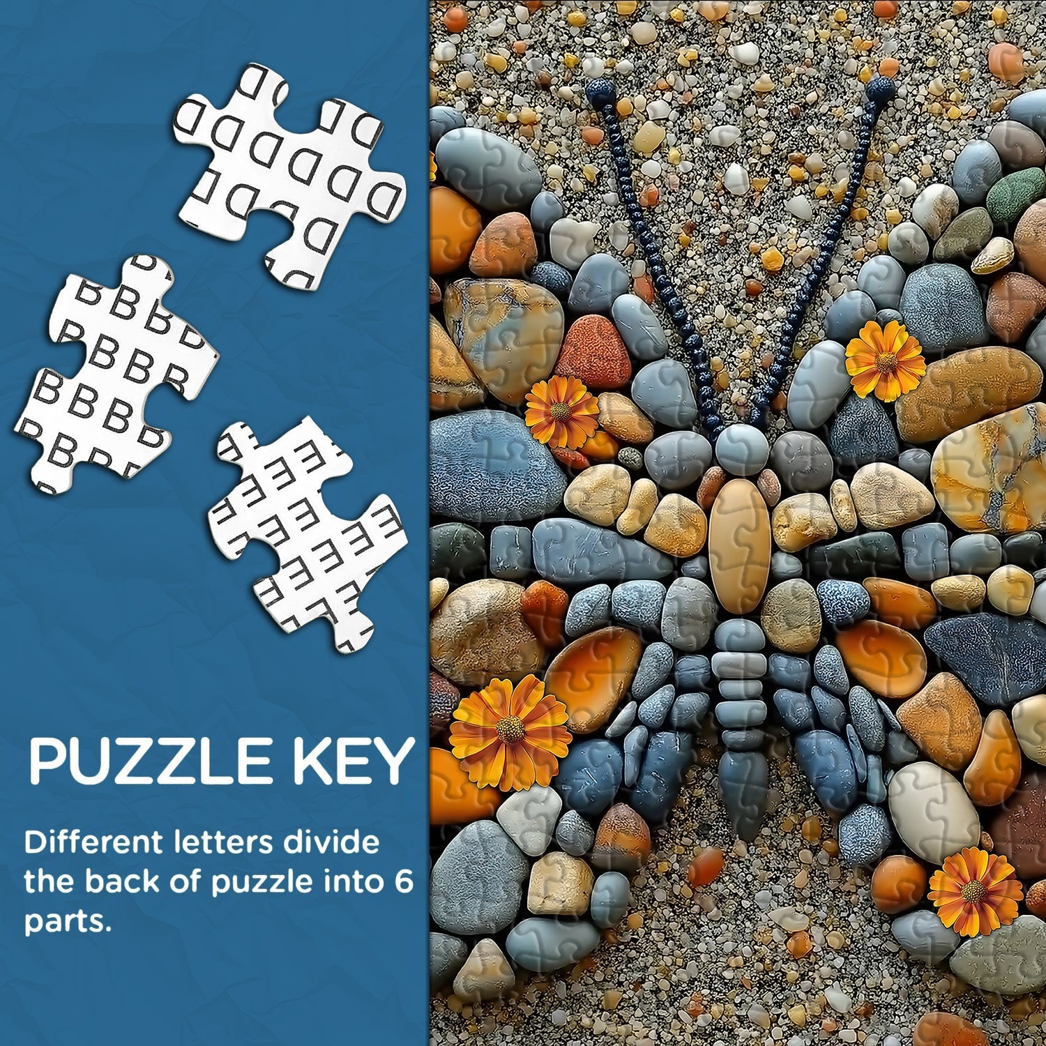 Rompecabezas de ala de guijarros 1000 piezas