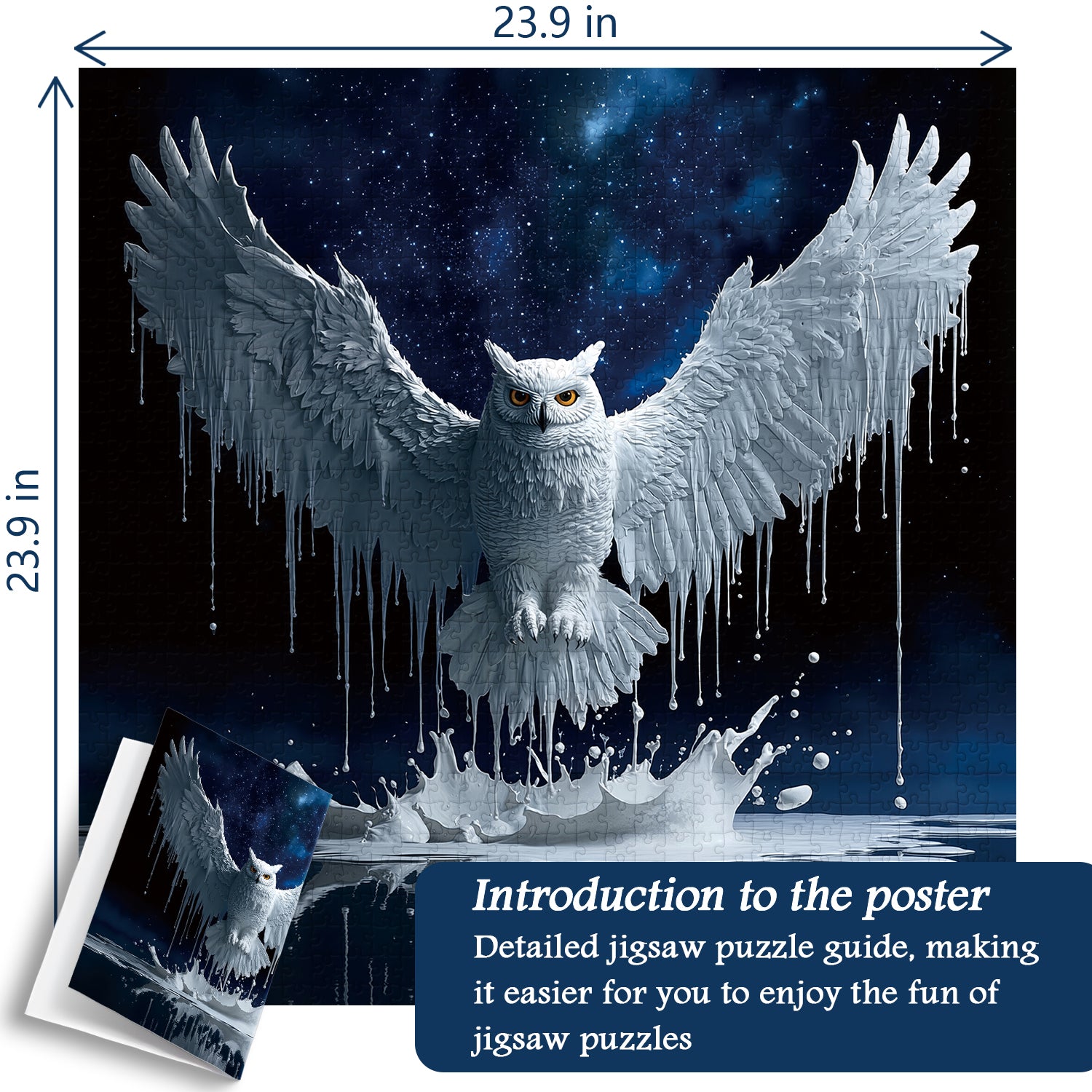 White Owl Jigsaw Puzzle 1000 Piece