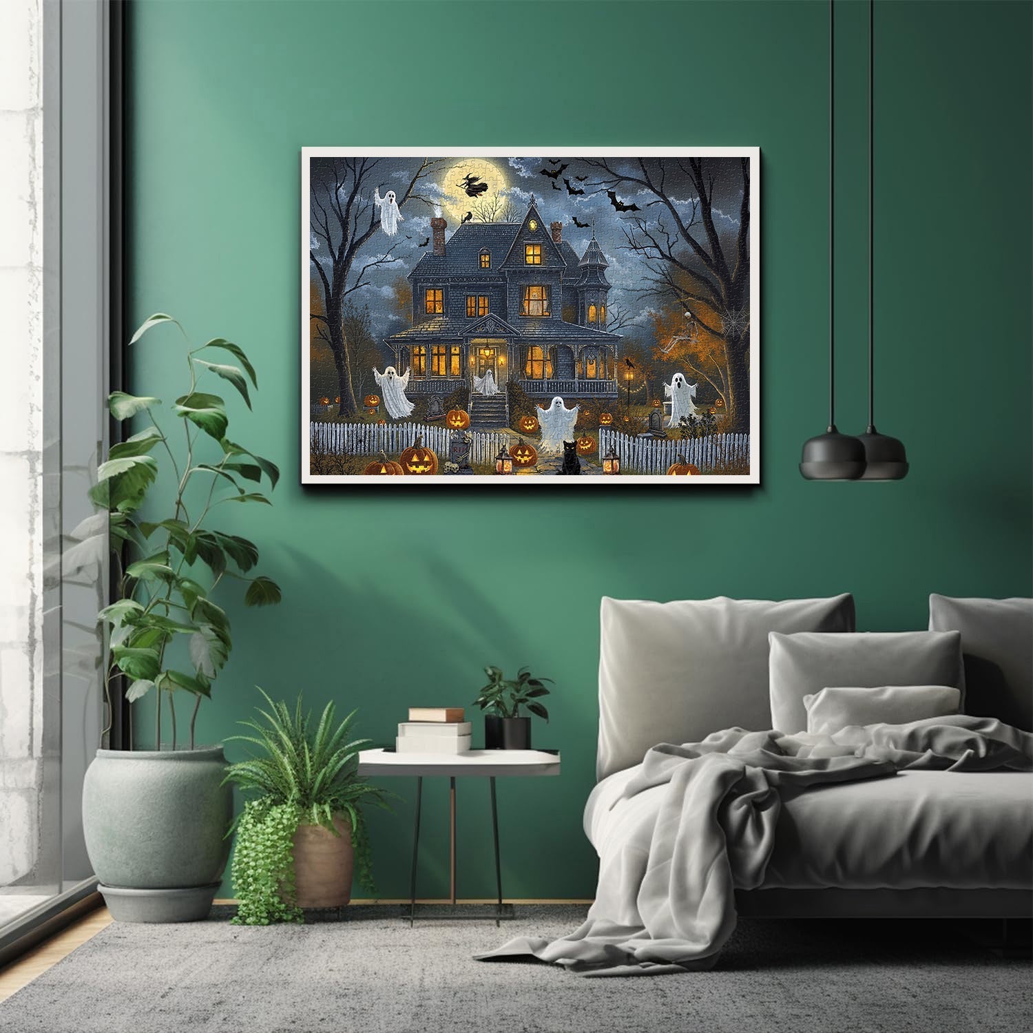 Medianoche Casa embrujada Rompecabezas Puzzle 1000 piezas