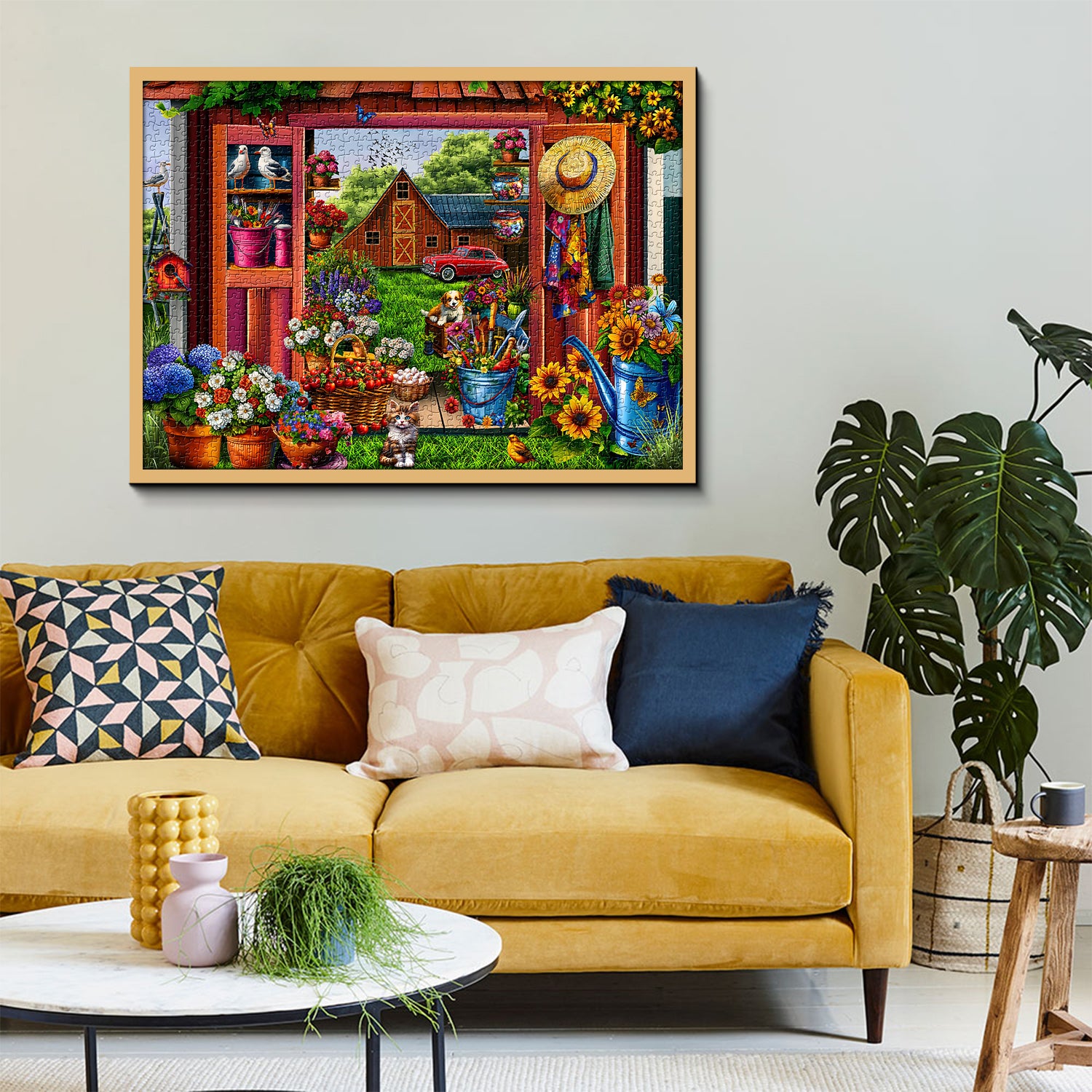 Pielz de rompecabezas de jardín de la granja 1000 piezas