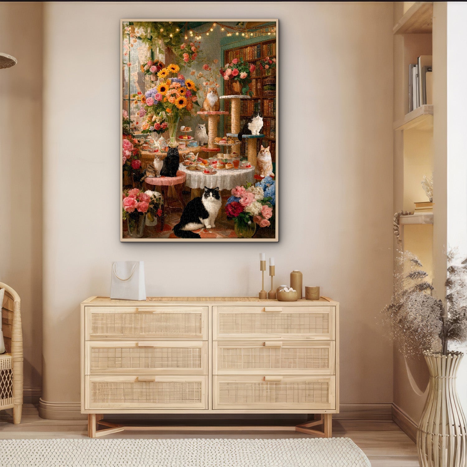 Cozy Cat Cafe Jigsaw Puzzle 1000 Pieces