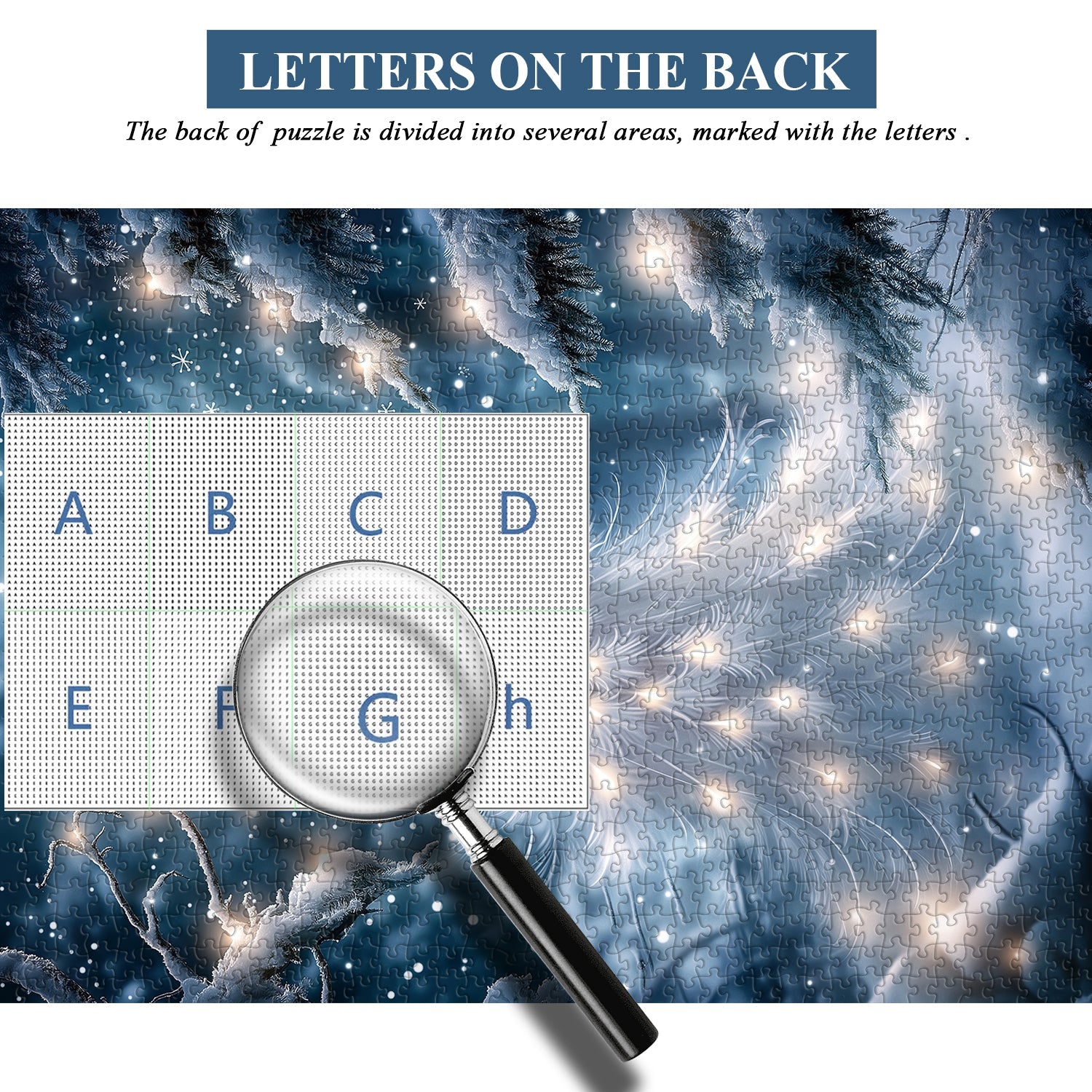 Snowlit Peacock Jigsaw Puzzle 1000 Pieces