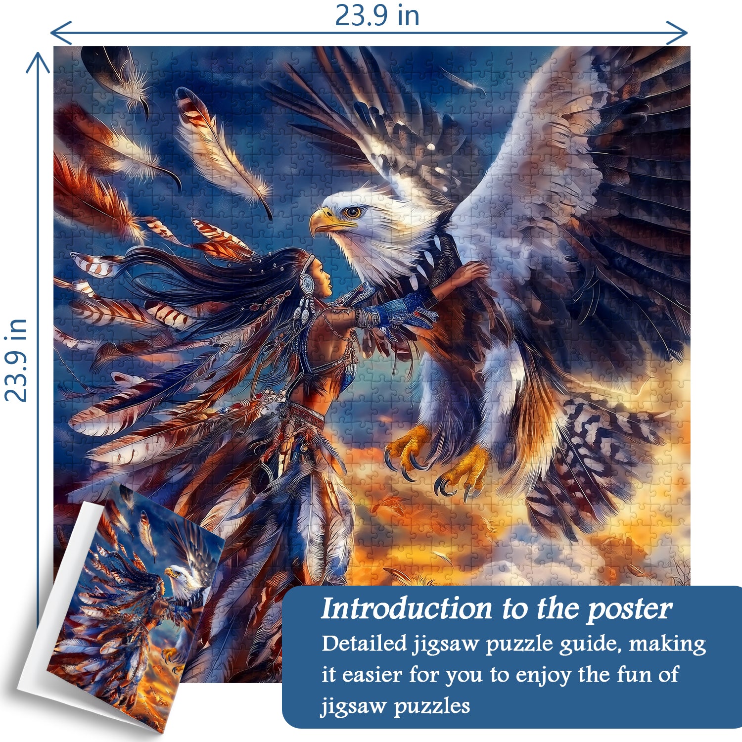 Eagle Spirit Abraza Jigsaw Puzzle 1000 piezas