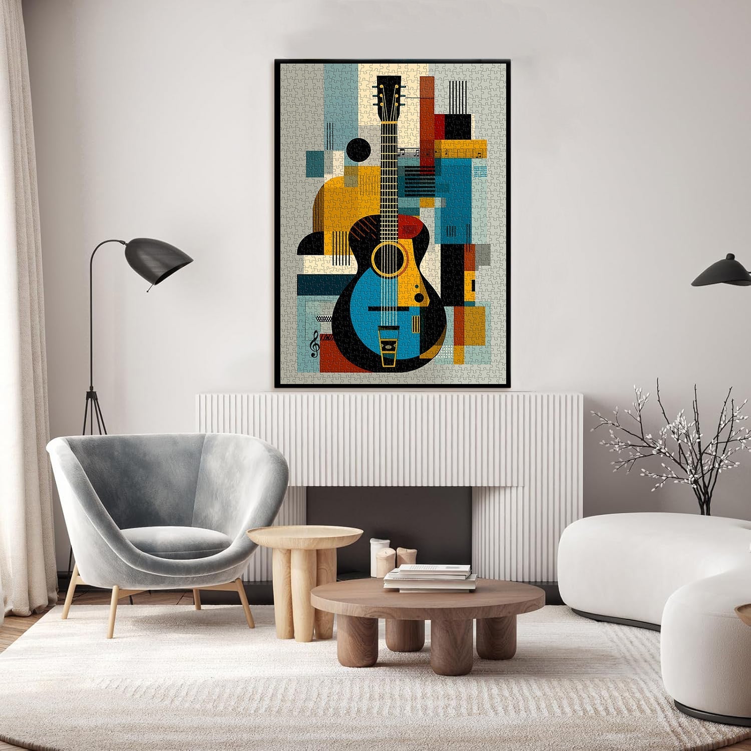 Puzzle de guitare d'art moderne 1000 pièces
