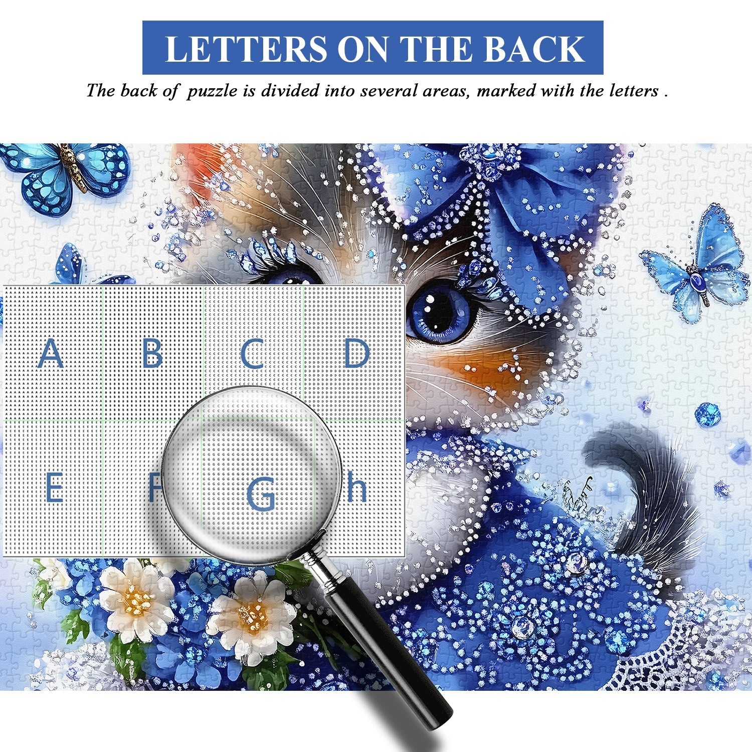 The Sapphire Kitten Jigsaw Puzzle 1000 Pieces