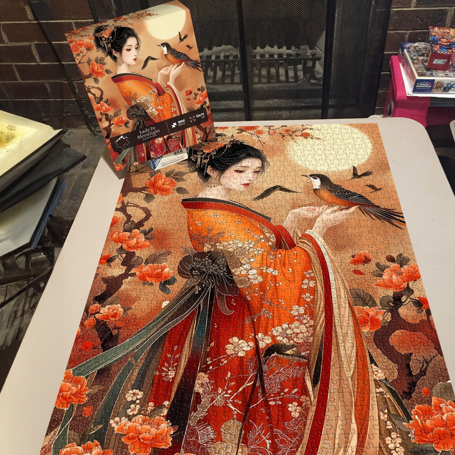 Lady In Moonlight Jigsaw Puzzle 1000 Pieces