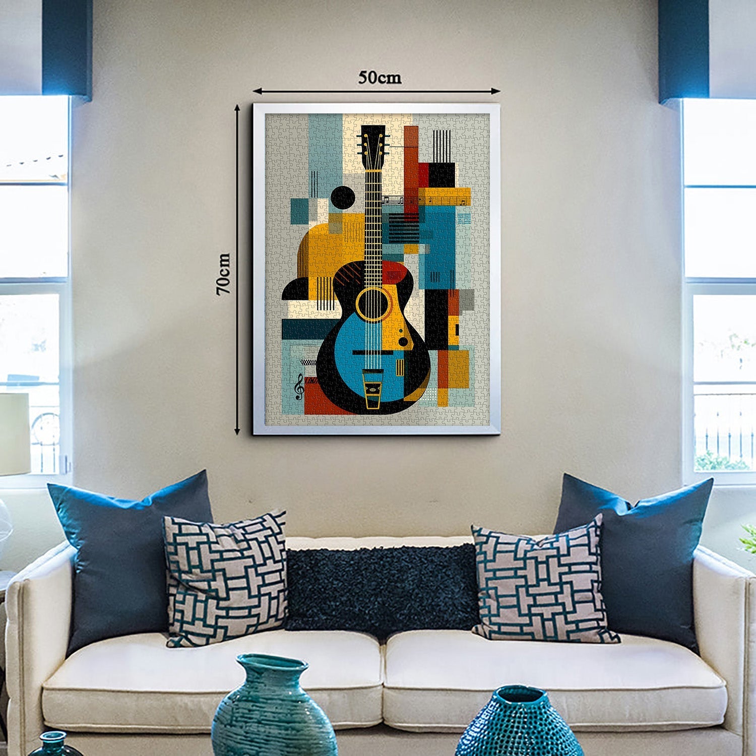 Puzzle de guitare d'art moderne 1000 pièces