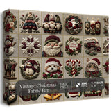 Vintage Christmas Fabric Fun Jigsaw Puzzles 1000 Pieces