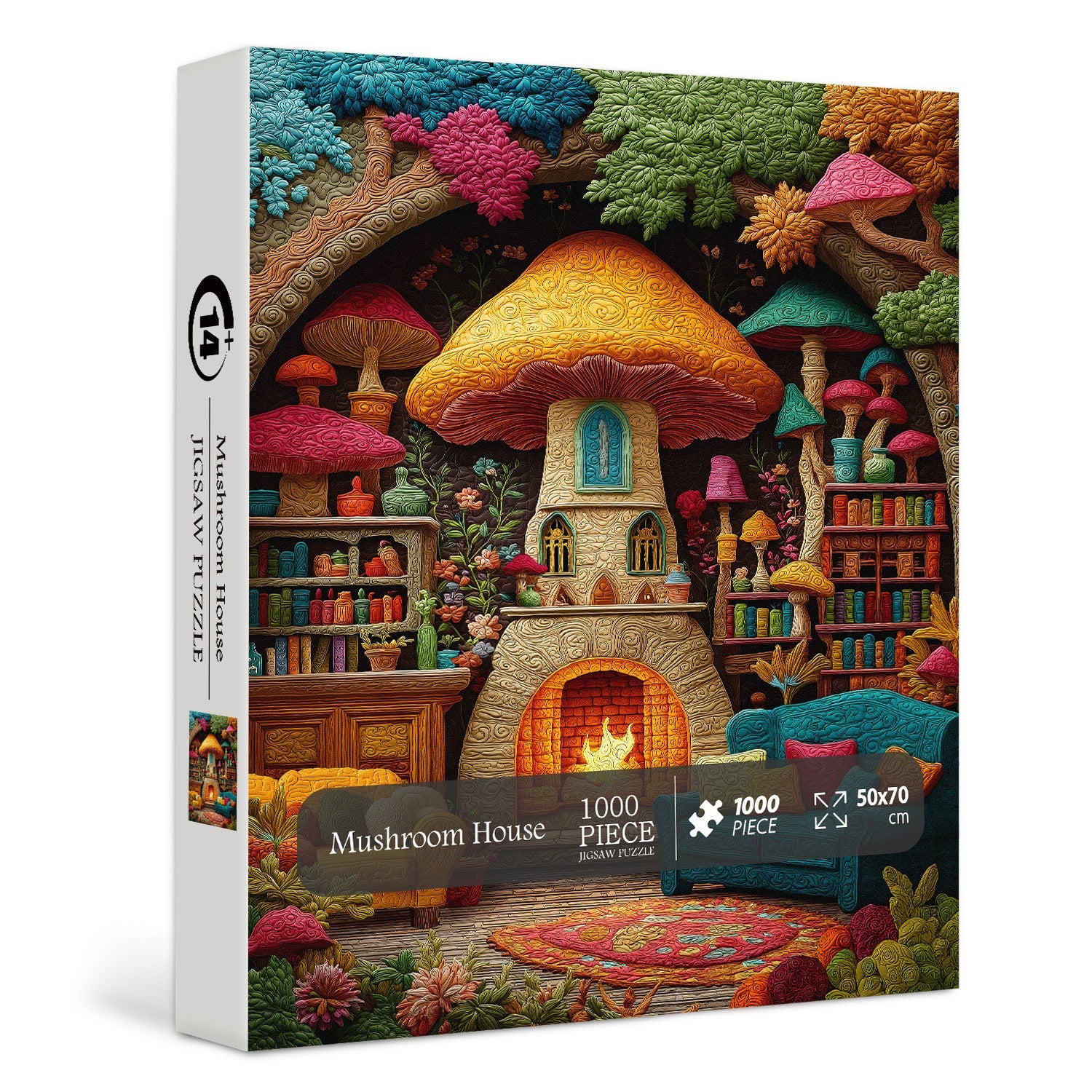 Mushroom House Jigsaw Puzzle 1000 Pieces