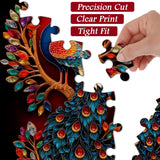 Rompecabezas de pavo real con joyas, 1000 piezas