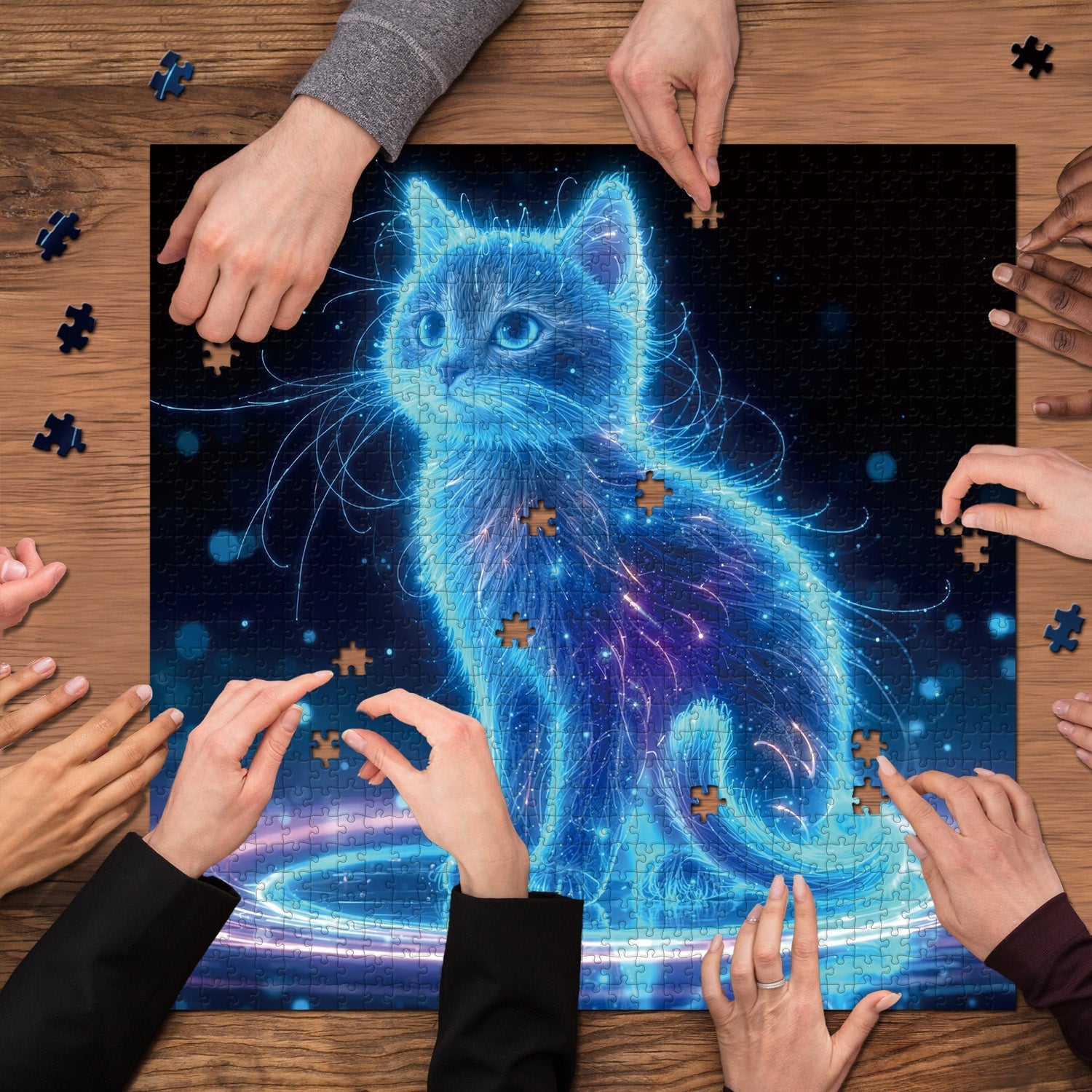 Luminous Kitten Jigsaw Puzzle 1000 Piece