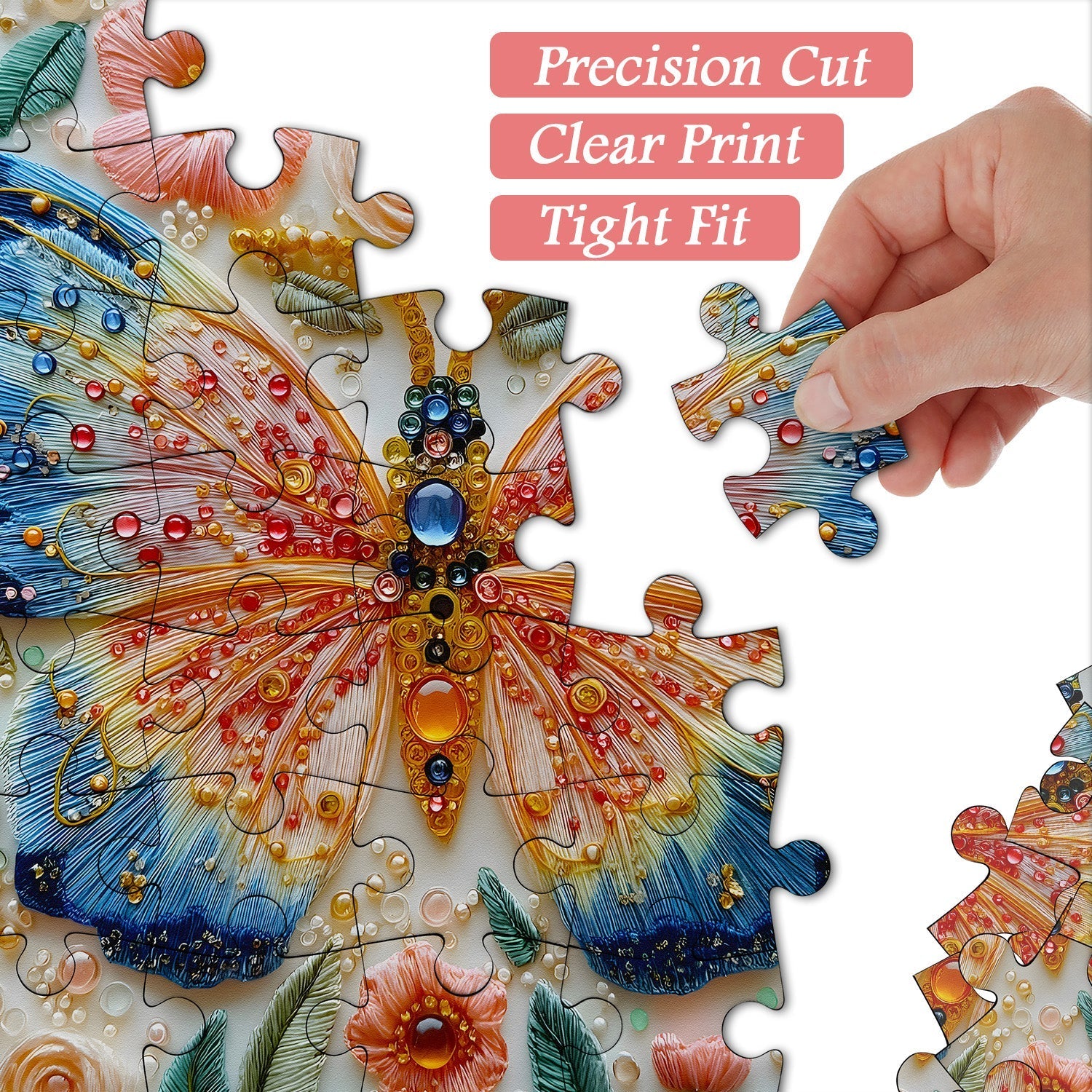 Butterfly Gem Jigsaw Puzzle 1000 piezas