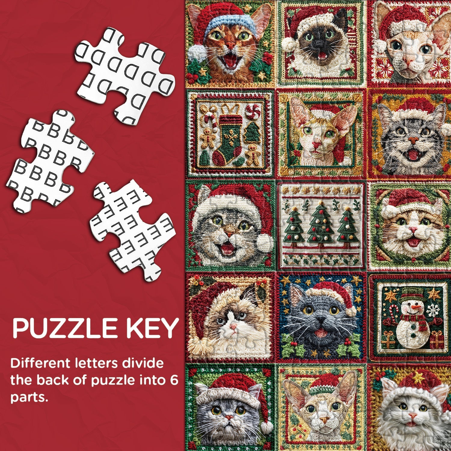 Christmas Cats Jigsaw Puzzles 1000 Pieces