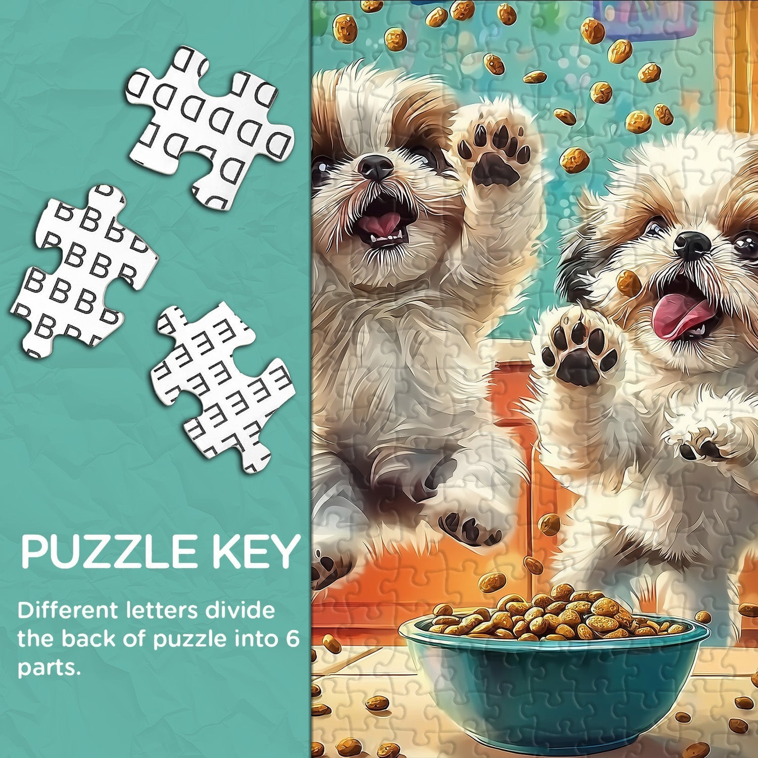 Shih tzu bocadillo tiempo rompecabezas 1000 piezas