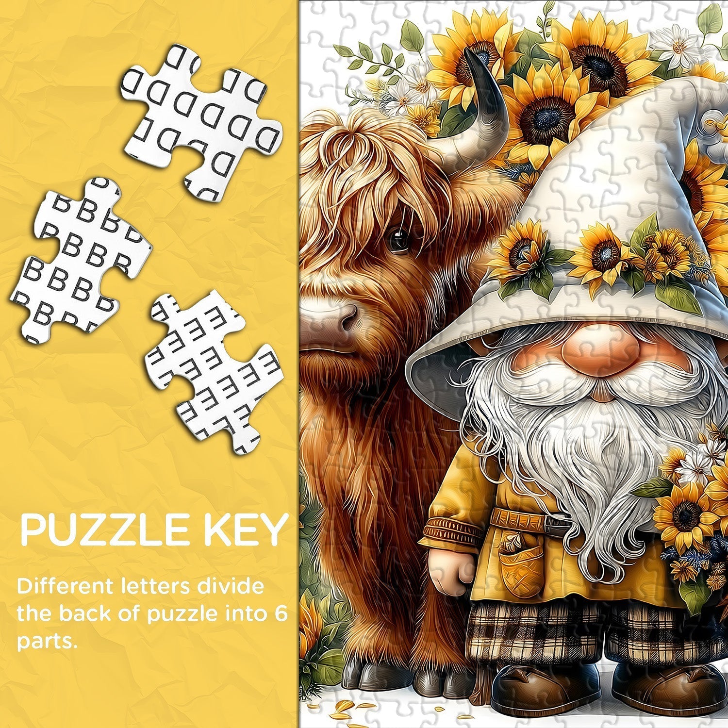 Rompecabezas de gnomo y ternero 1000 piezas