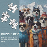 Ski Dog Team Stuzzine Puzzle 1000 pezzi