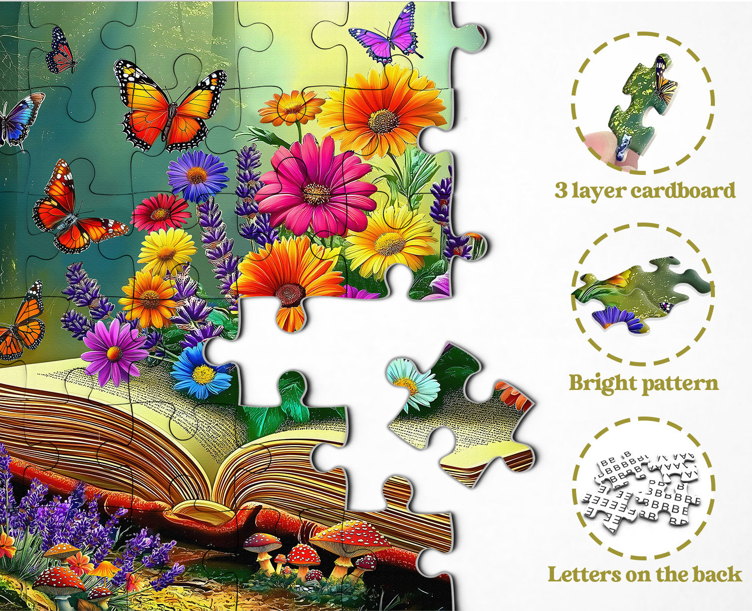 Chaptears Floral Jigsaw Puzzle 1000 piezas