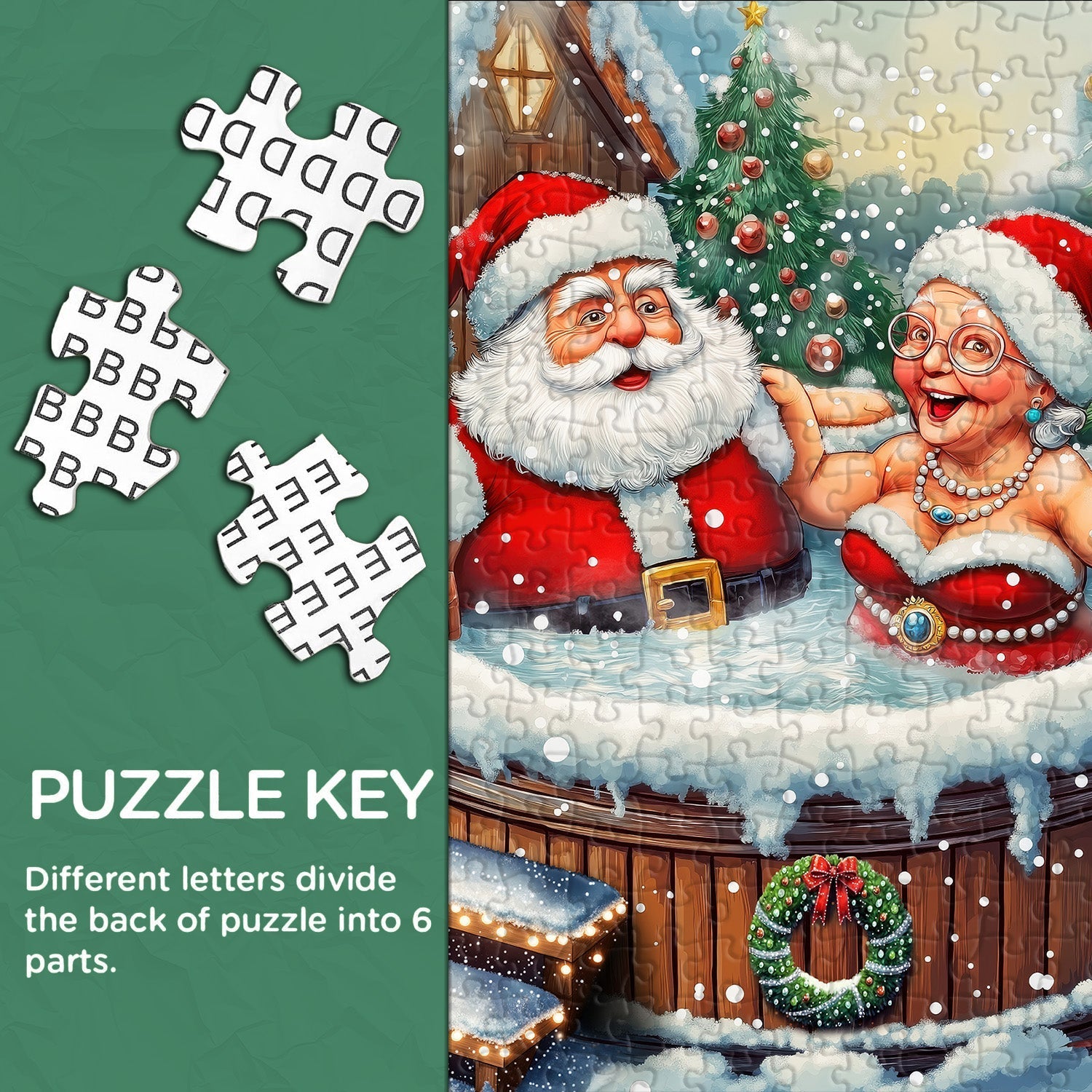 Christmas Hot Spring Time Jigsaw Puzzle 1000 Pieces