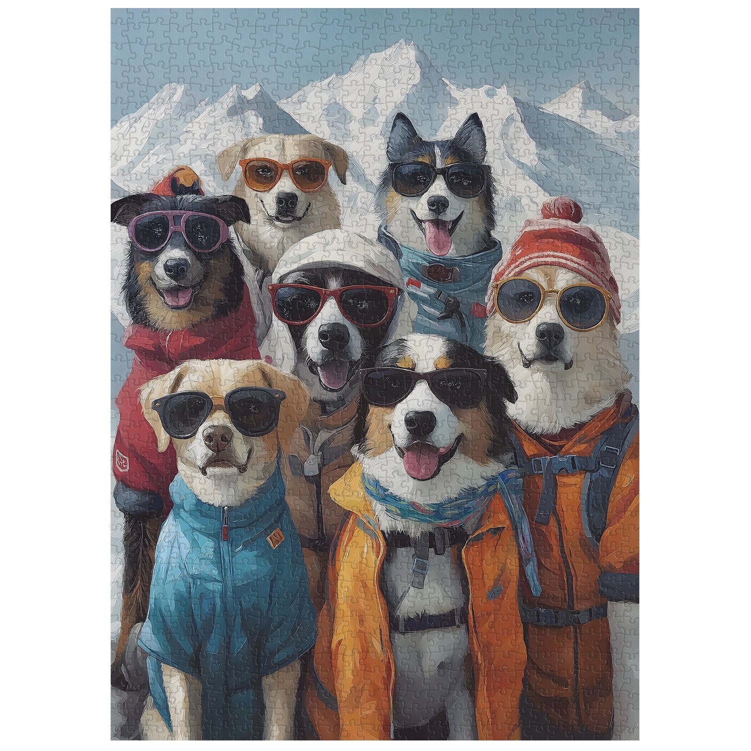 Ski Dog Team Stuzzine Puzzle 1000 pezzi