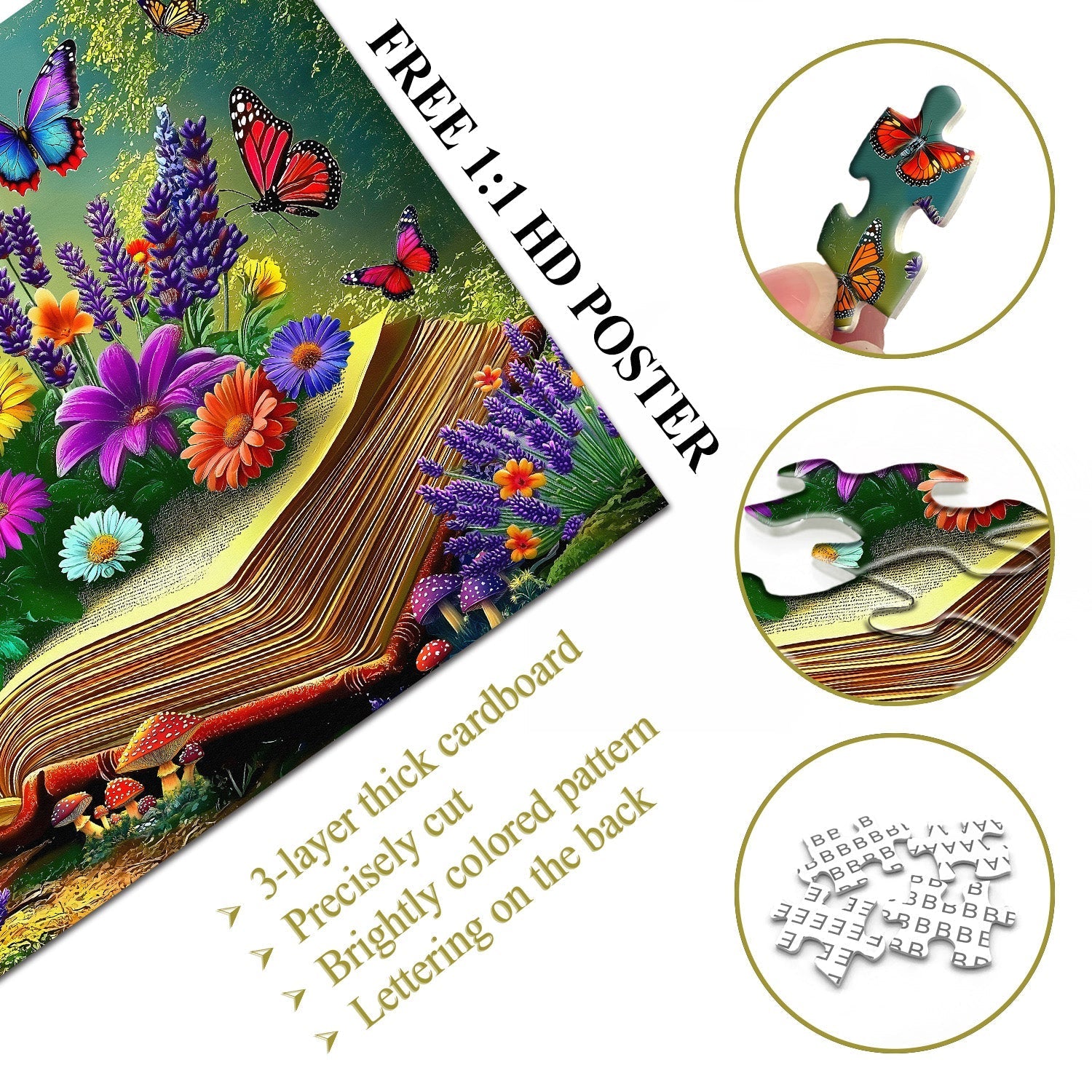 Chaptears Floral Jigsaw Puzzle 1000 piezas