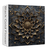 Rompecabezas de flor de oro negro Puzzle 1000 piezas