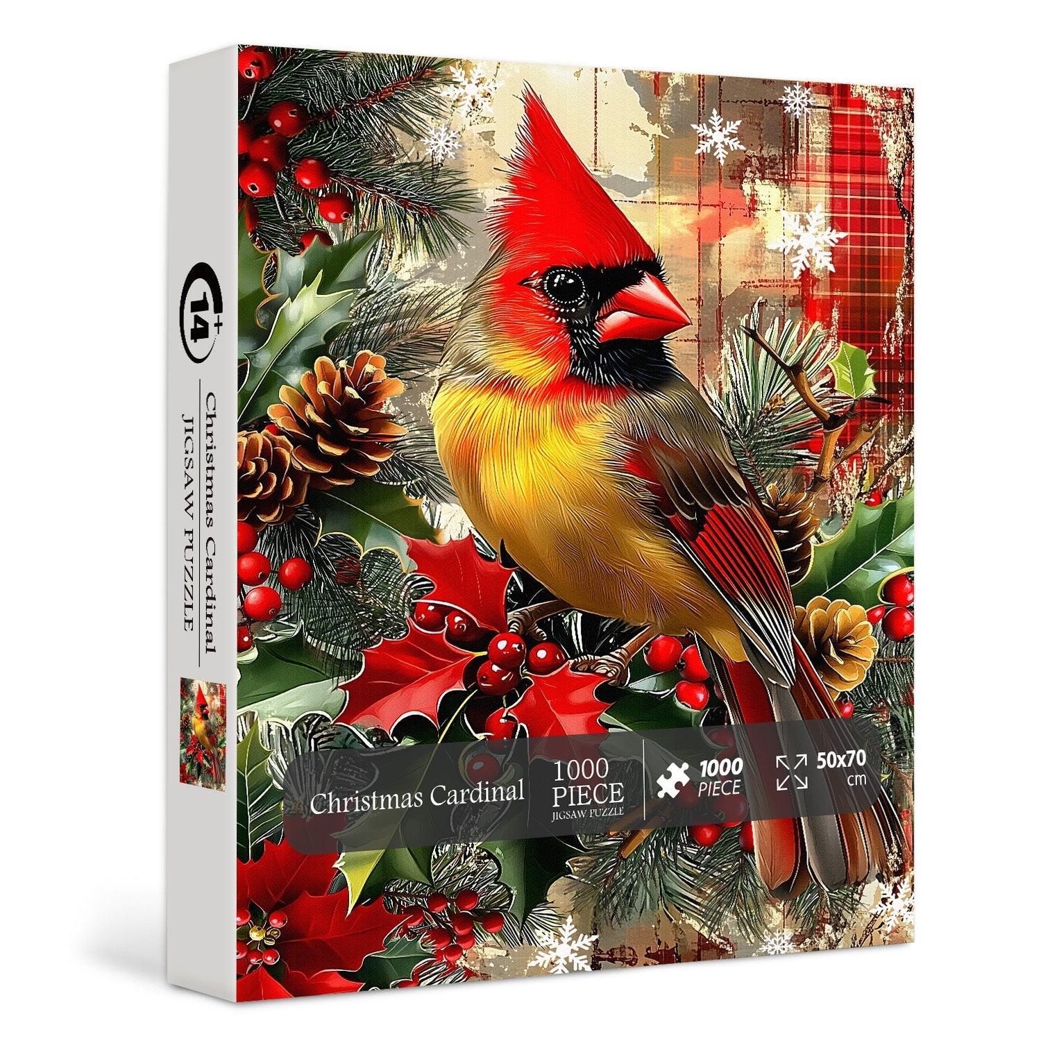Cardenal de Navidad Rompecabezas Puzzle 1000 piezas