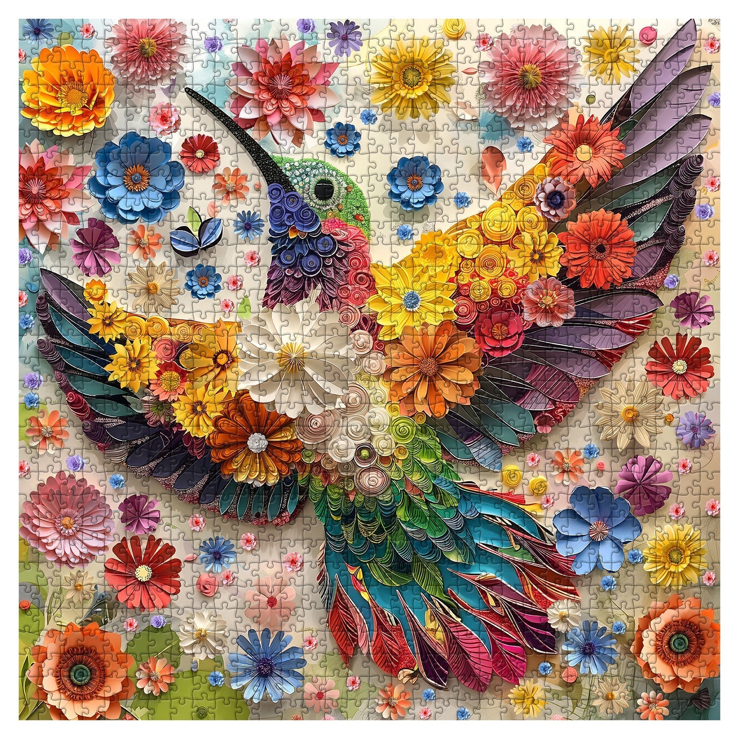 Hummingbird Flying Jigsaw Puzzles 1000 Pieces