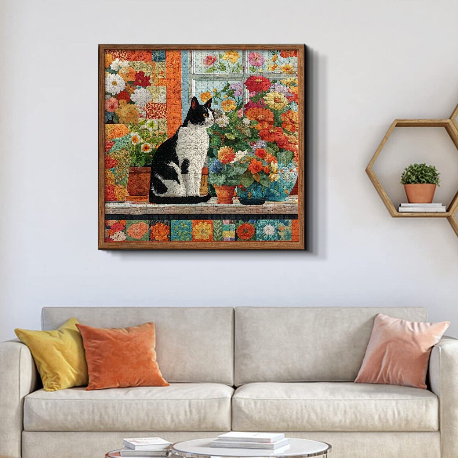 Rompecabezas de gato de gato acolchado 1000 piezas