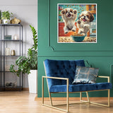 Shih tzu bocadillo tiempo rompecabezas 1000 piezas