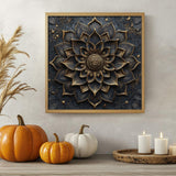 Rompecabezas de flor de oro negro Puzzle 1000 piezas