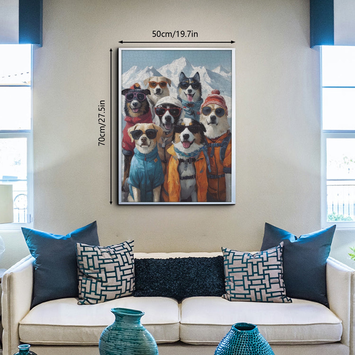 Ski Dog Team Stuzzine Puzzle 1000 pezzi