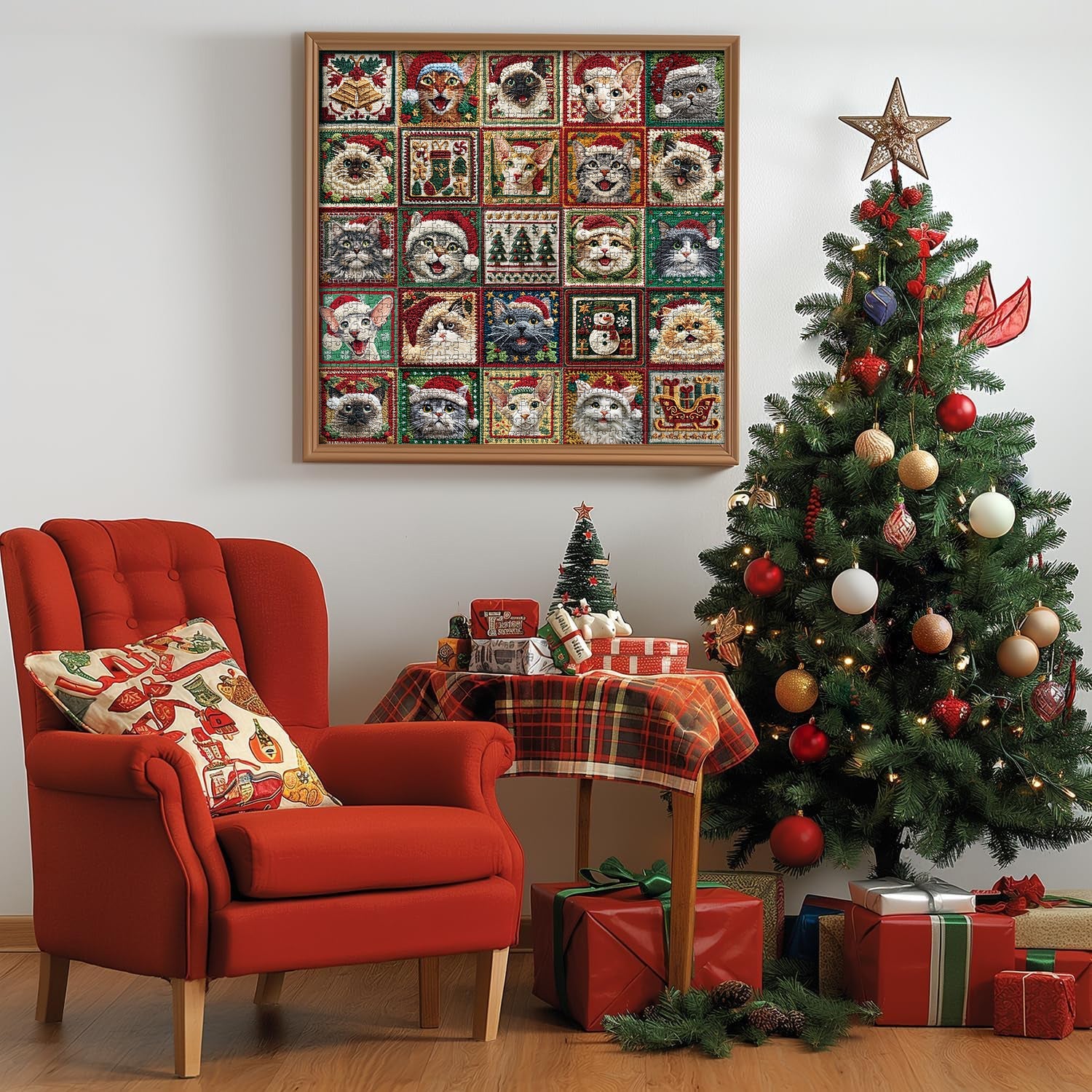 Christmas Cats Jigsaw Puzzles 1000 Pieces