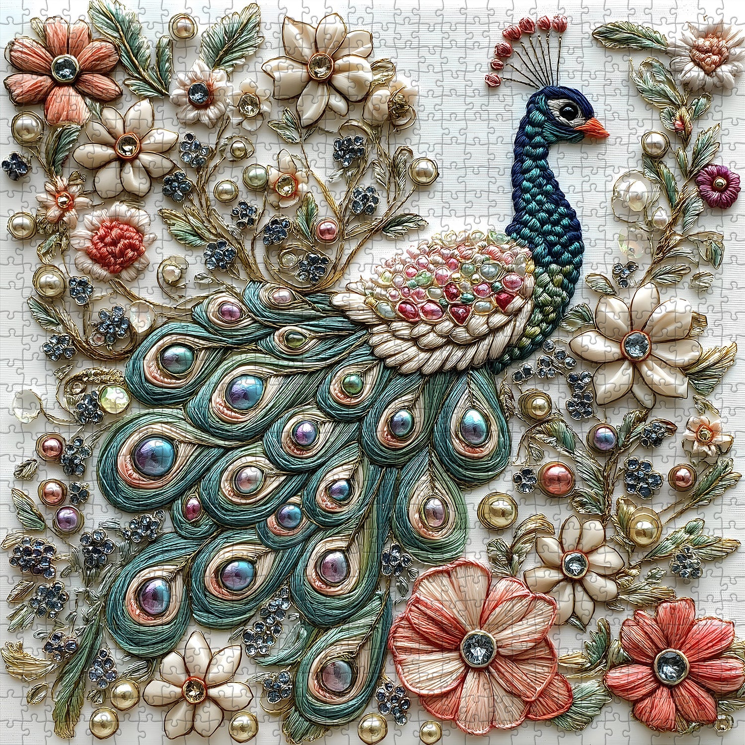 Rompecabezas de plumas de plumas brillantes 1000 piezas