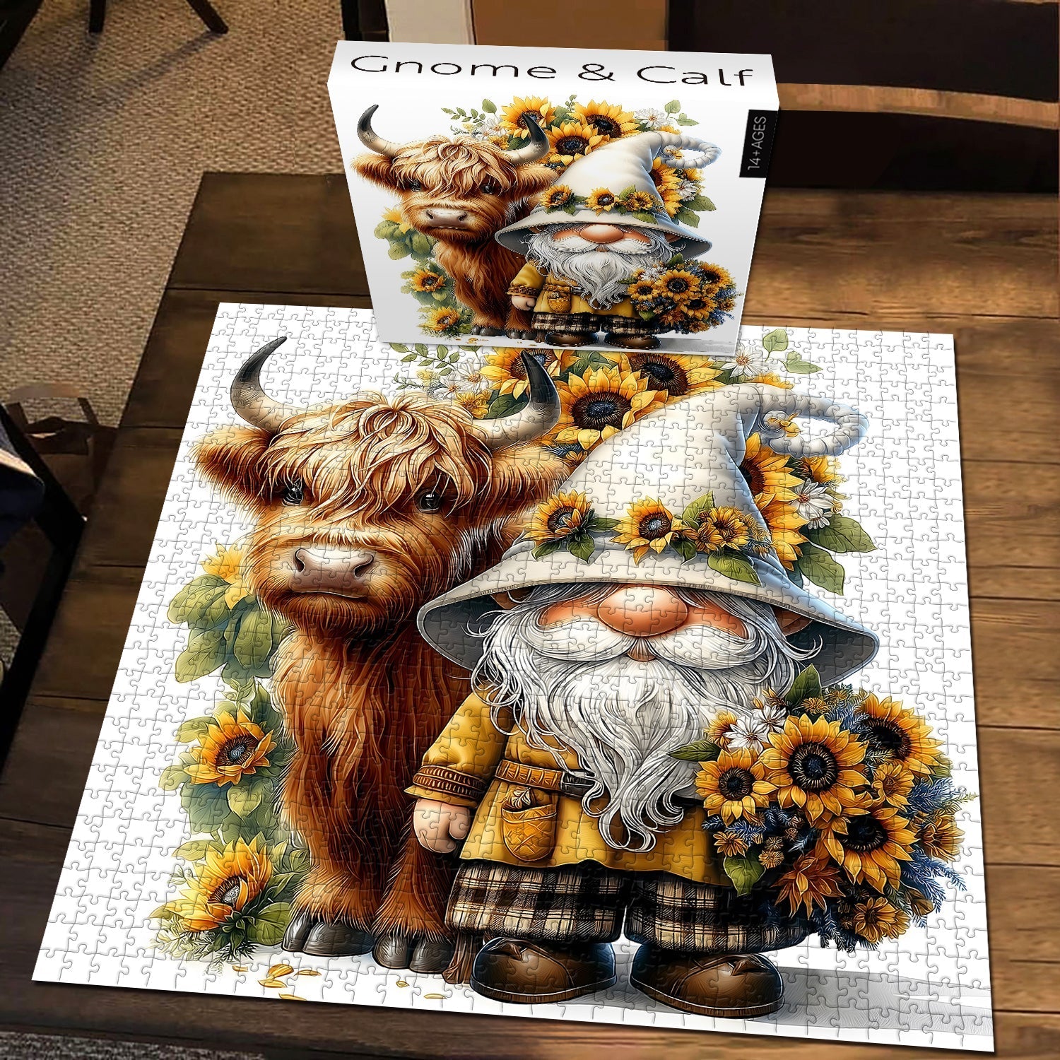 Rompecabezas de gnomo y ternero 1000 piezas
