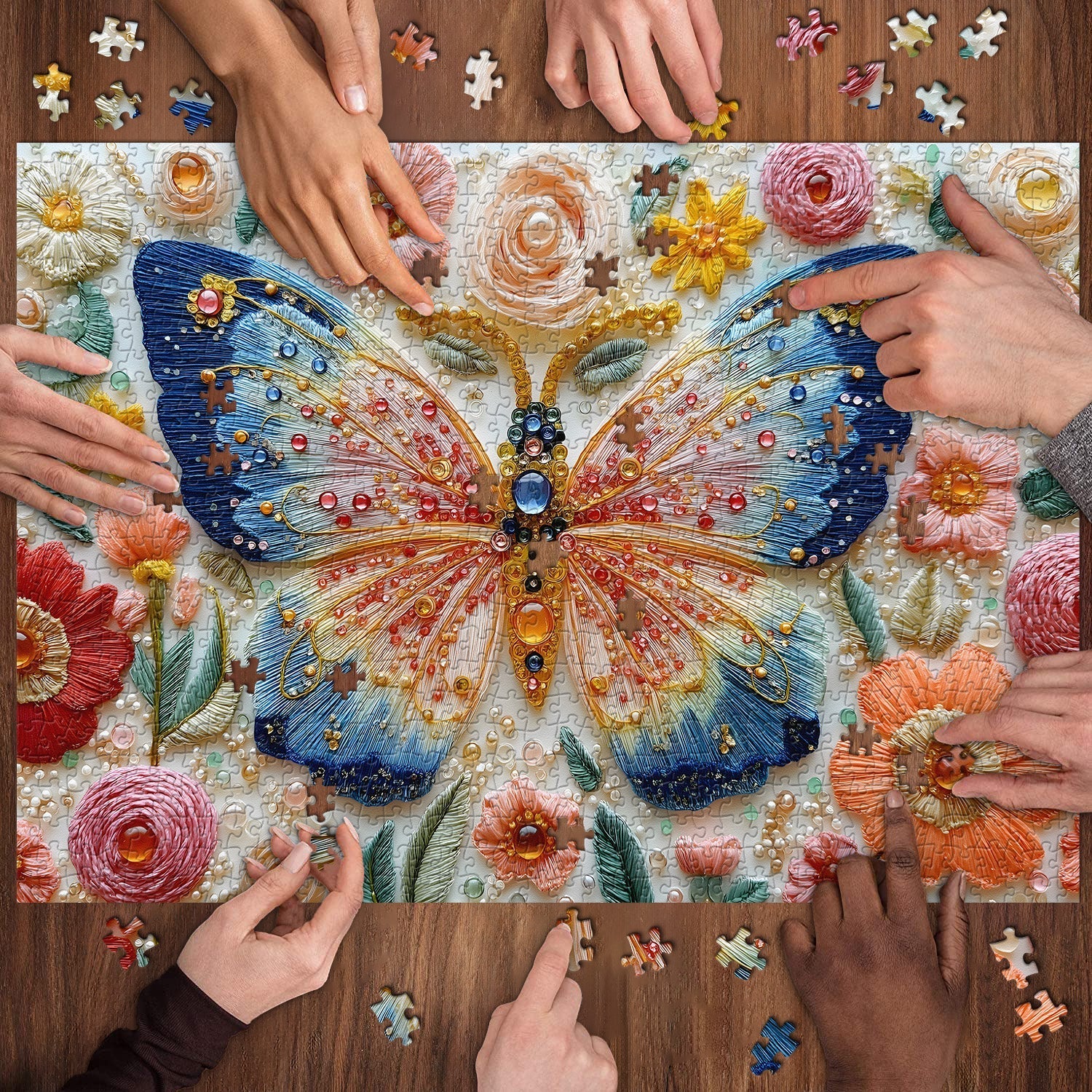 Butterfly Gem Jigsaw Puzzle 1000 piezas