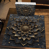 Rompecabezas de flor de oro negro Puzzle 1000 piezas