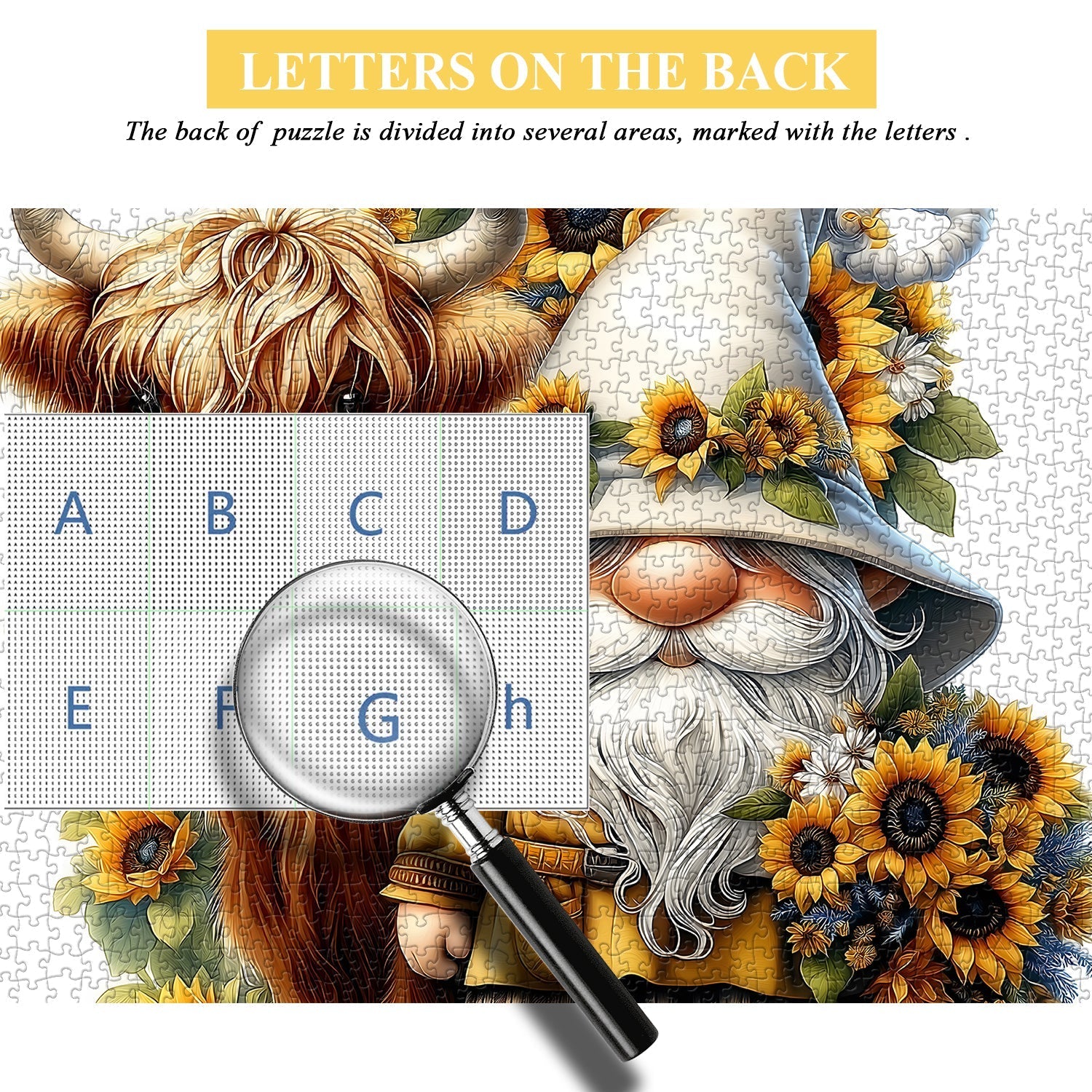 Rompecabezas de gnomo y ternero 1000 piezas