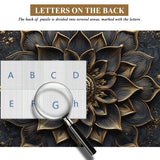 Rompecabezas de flor de oro negro Puzzle 1000 piezas