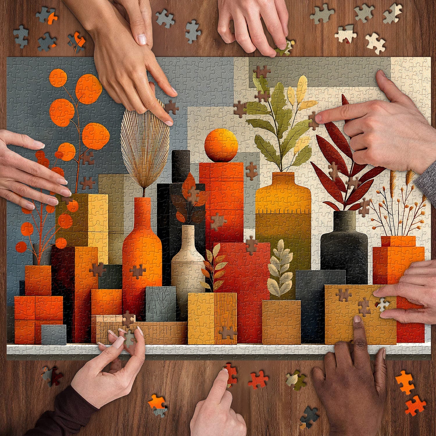 Orange Whisper Jigsaw Puzzle 1000 Pieces