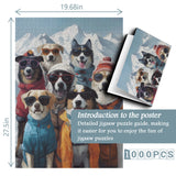 Ski Dog Team Stuzzine Puzzle 1000 pezzi