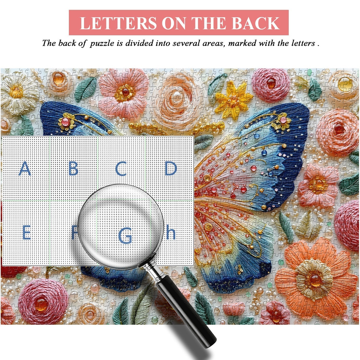 Butterfly Gem Jigsaw Puzzle 1000 piezas