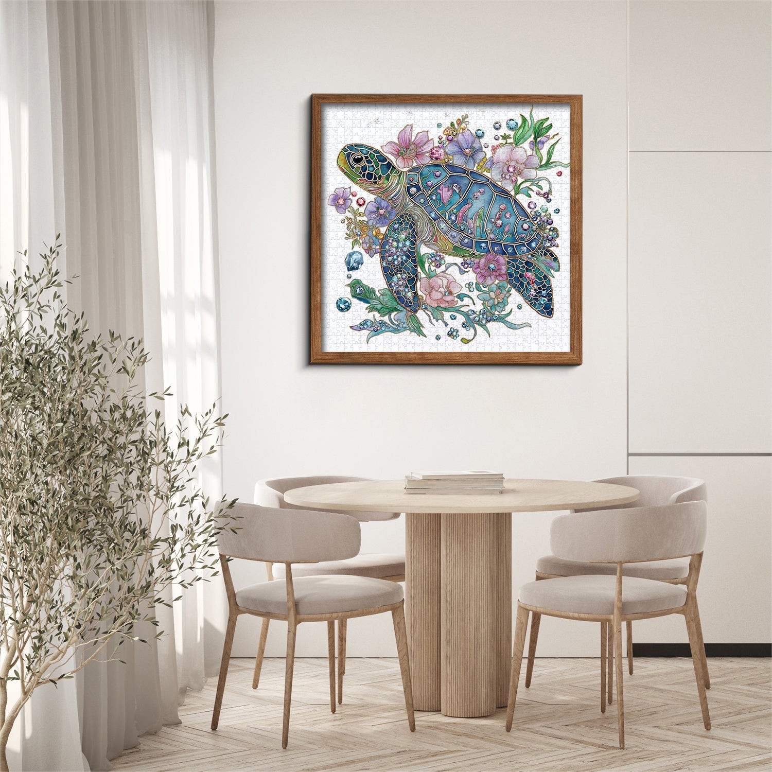 Pielle de rompecabezas de tortuga brillante 1000 piezas