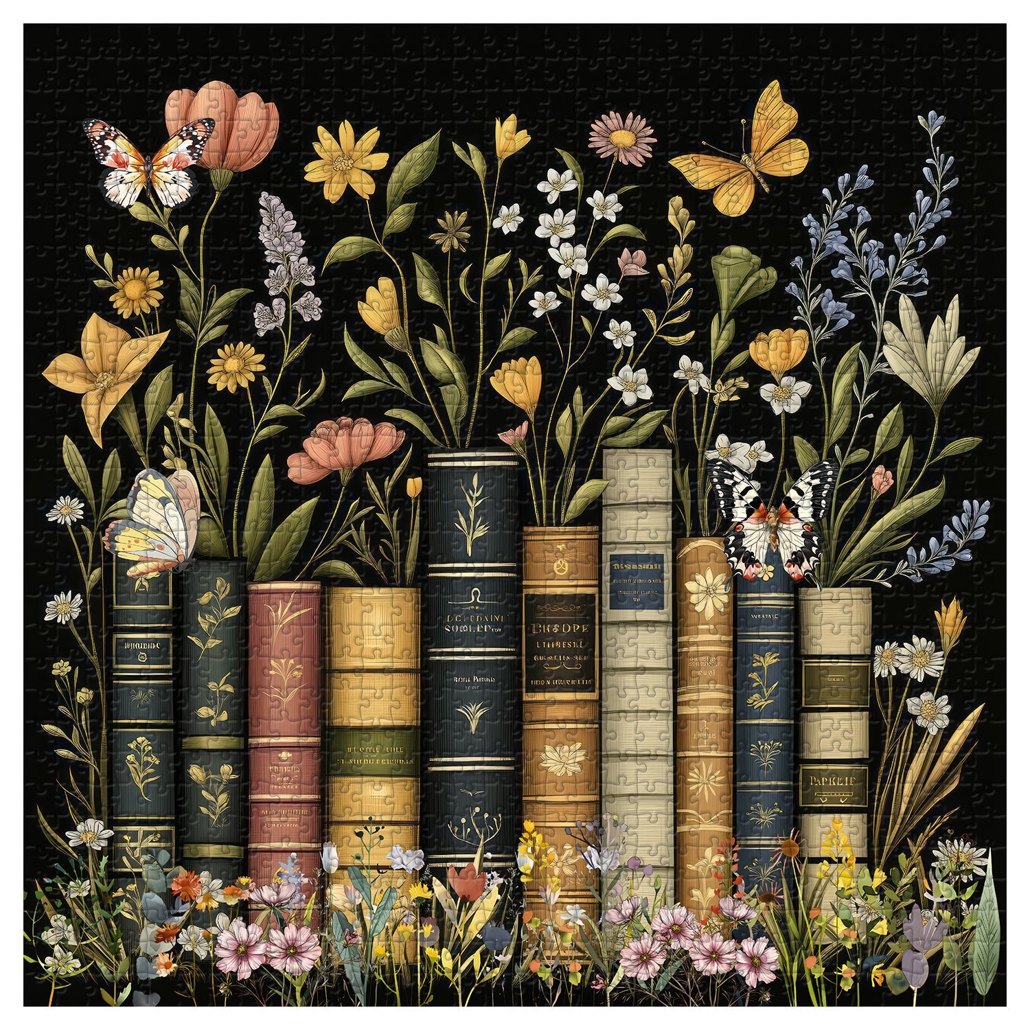 Páginas de flores silvestres rompecabezas Puzzle 1000 piezas