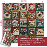 Christmas Cats Jigsaw Puzzles 1000 Pieces