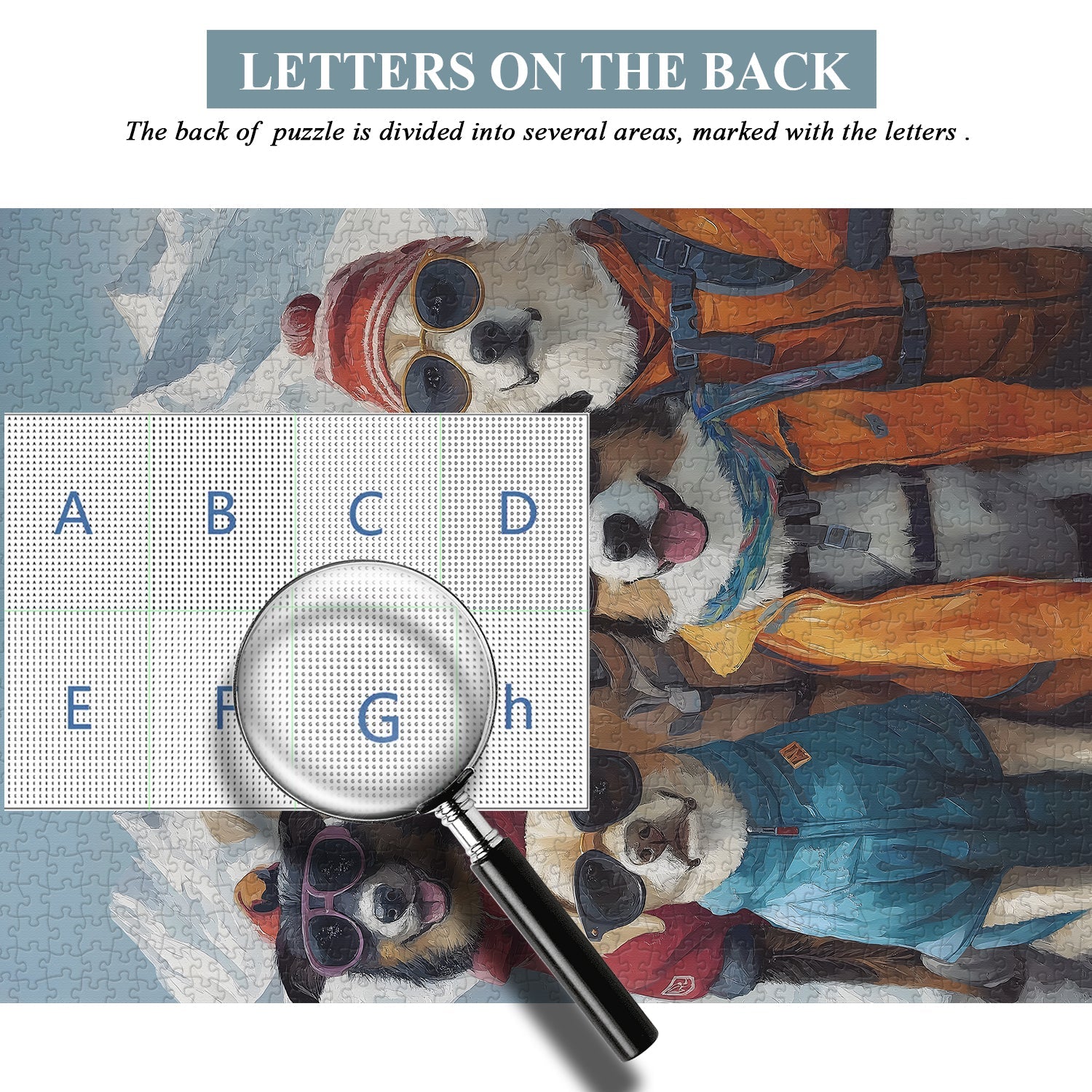 Ski Dog Team Stuzzine Puzzle 1000 pezzi