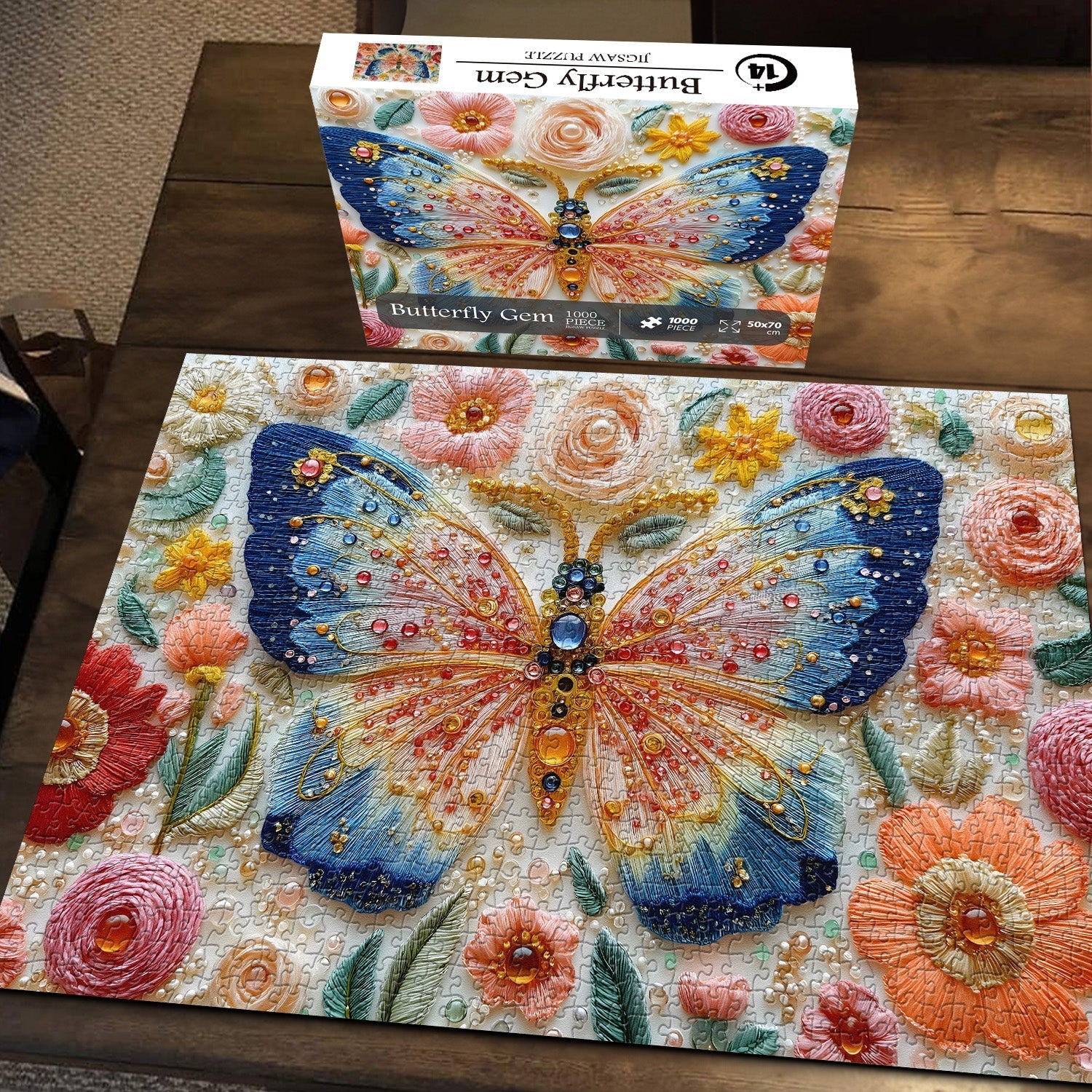 Butterfly Gem Jigsaw Puzzle 1000 piezas