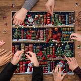 Estantería de navidad rompecabezas 1000 piezas