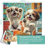 Shih tzu bocadillo tiempo rompecabezas 1000 piezas