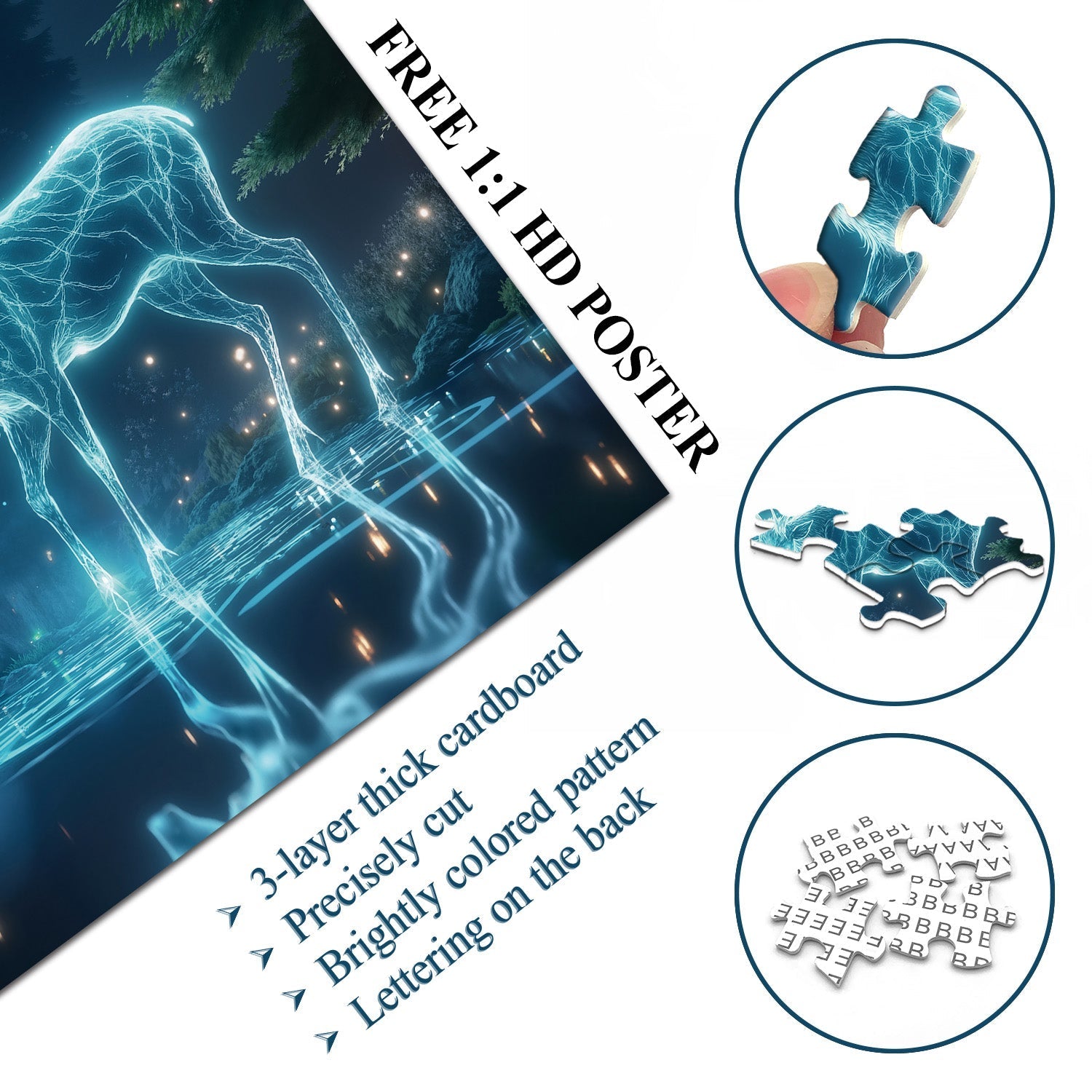 Mystic Deer Jigsaw Puzzle 1000 Piece