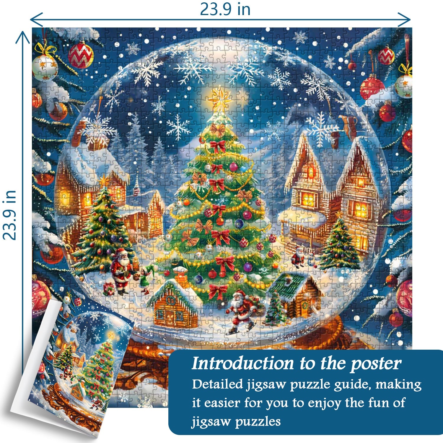 Bola de cristal de Navidad rompecabezas Puzzle 1000 piezas
